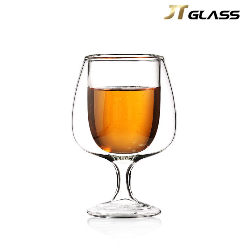 Hot Selling Microwave Safe Drinking Glass Double Wall Glass /wine Glass Double Wall 