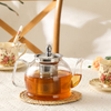 1000ml Glass Teapot with Removable Tea Infuser, Stovetop Safe Teapot