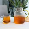 Glass kettle Heat-resistant glass kettle Transparent juice jug Beverage bottle Teapot Suitable for hot or cold iced tea