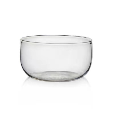 Amazon Hot Selling Double Glass Salad Bowl, Dishwasher Safety Test Glass Bowl