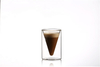  Double transparent glass insulated cup coffee cup 65ml handmade