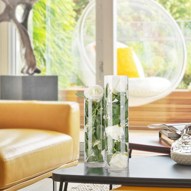 jtglass glass vase transparent glass large vase cylindrical
