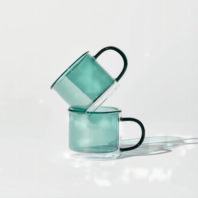 Double wall glass coffee cup250ML