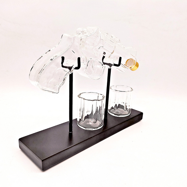 Customized High-end Gun Glass Prettiest Alcohol Bottles