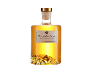Handmade 3D Customized Mountain Peak Personalized Bourbon Bottle