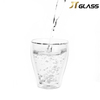 Eco-friendly Double Wall Glass Cup with High Borosilicate Glass