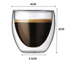 Double wall glass coffee cup