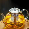 40 oz Glass Teapot with Infuser, Borosilicate Glass Teapot, Teapot Blooming and Loose Leaf Teapot Tea Infuser