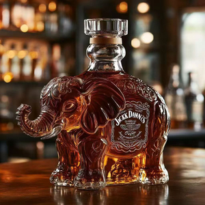 Handmade Glass Personalized Liquor Bottles