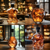 Customized high-end hand carved patterned glass tequila bottles