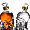 Customizable high borosilicate glass crystal head vodka bottle