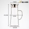 Wholesale China Manufacturer Borosilicate Glass Pitcher Glass Carafe for Cold Beverage 