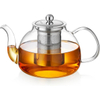 40 oz Glass Teapot with Infuser, Borosilicate Glass Teapot, Teapot Blooming and Loose Leaf Teapot Tea Infuser