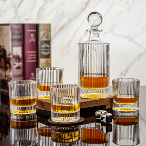 Vertical Stripes Whiskey Set