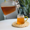 Glass kettle Heat-resistant glass kettle Transparent juice jug Beverage bottle Teapot Suitable for hot or cold iced tea