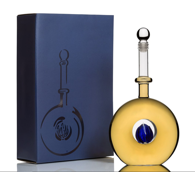 Customized high-end very expensive empty bottle of whiskey