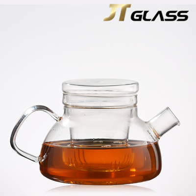 Restaurant Economic Heat Resistant Glass Tea Pot 