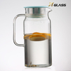 Glass Pitcher With Lid And Spout - Handmade Water Carafe Great for Hot/Cold Water, Ice Tea And Juice Beverage