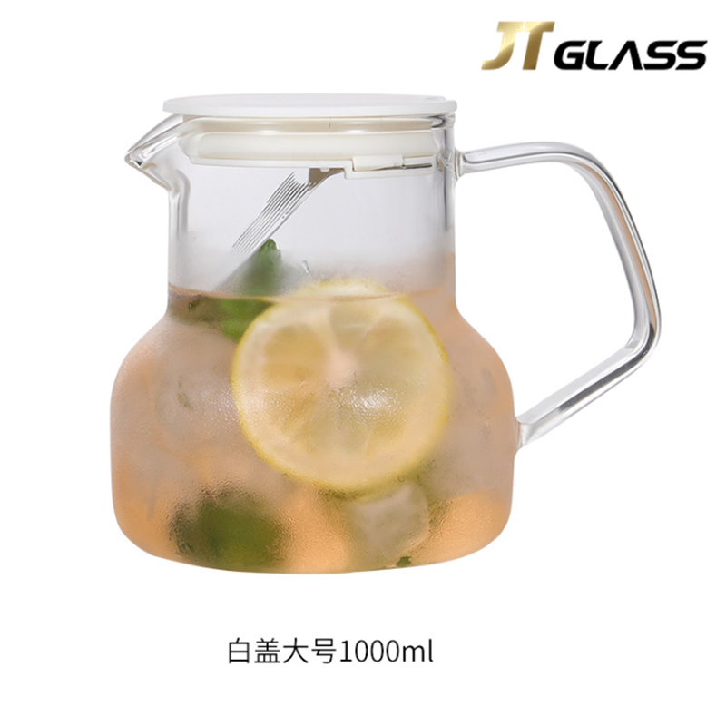 Nordic style heat-resistant glass jug coffee pot filter fruit flower teapot constant temperature tea 