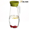 Glass Pitcher with Lid Water Jug for Hot&Cold Water Glass Ice Teapot and Juice Beverage Kettle 