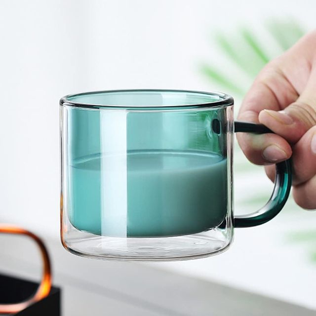 Double wall glass coffee cup250ML
