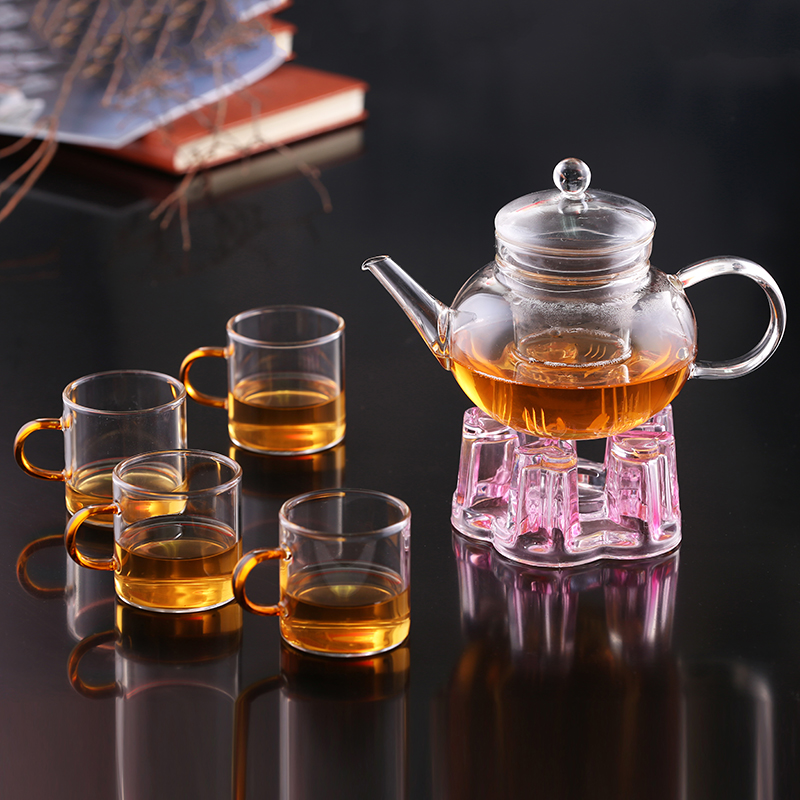 Glass Teapot for Gas Cooker/tea Pot with Tea Strainer