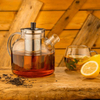 1500 ml (52 oz) glass teapot with removable infuser,