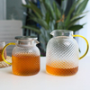 Glass kettle Heat-resistant glass kettle Transparent juice jug Beverage bottle Teapot Suitable for hot or cold iced tea