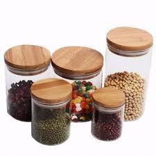 Borosilicate Glass Storage Jar with Lid Food Safe
