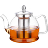 1000ml Glass Teapot with Removable Tea Infuser, Stovetop Safe Teapot