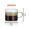 90ml Espresso Glass Measuring Cup with Handle