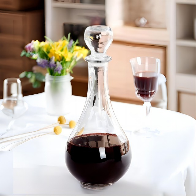 Teardrop Shaped Decanter 42OZ