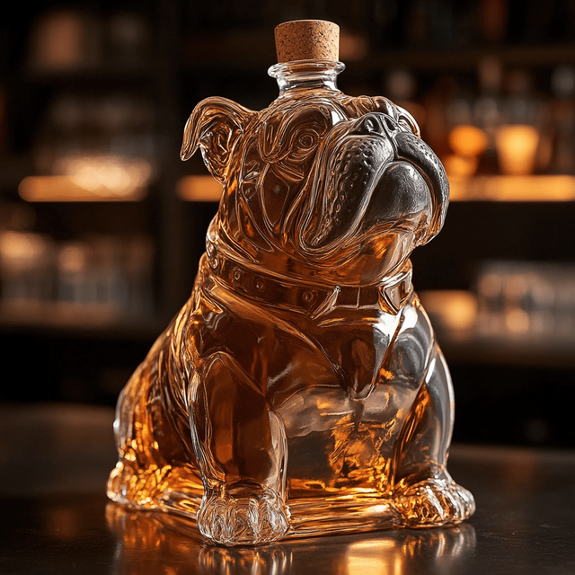 Handmade Glass Personalized Liquor Bottles